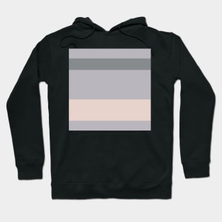 A prime combination of Very Light Pink, Philippine Gray, Silver and Lotion Pink stripes. Hoodie